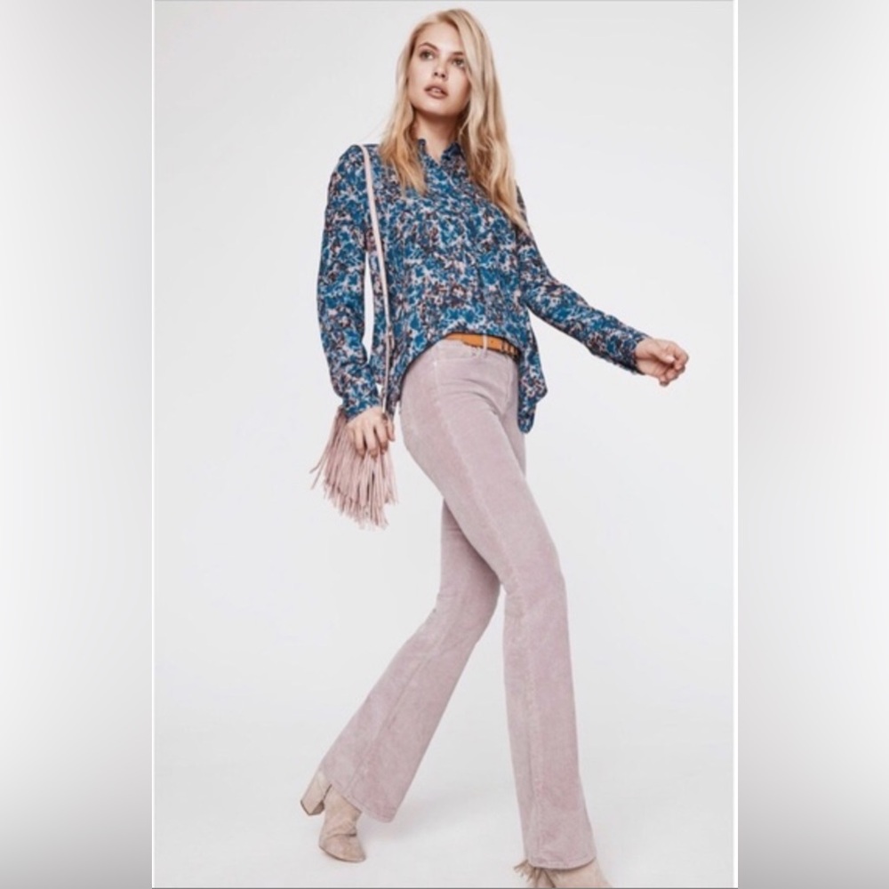 Rebecca Minkoff Sunset Midnight Flare Corduroy Pants